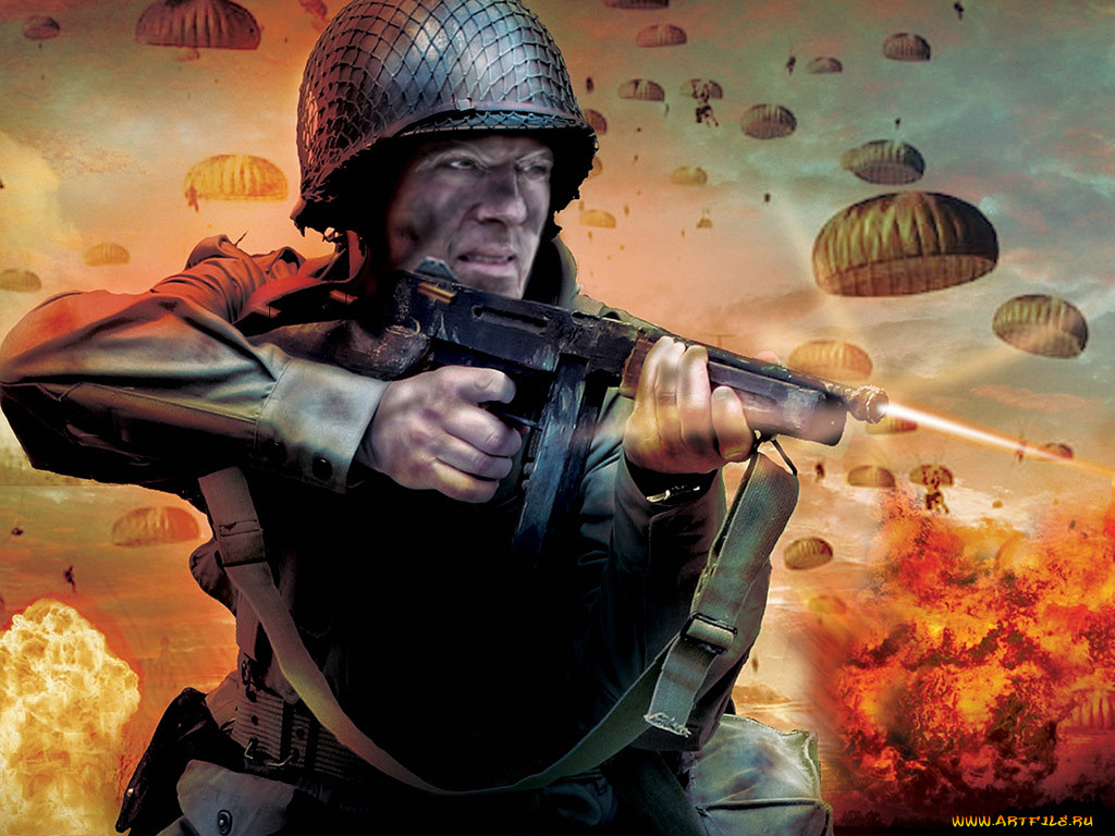 combat, elite, world, war, ii, paratroopers, , 